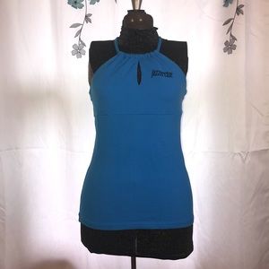 Jazzercise Athletic Top with Built-in Shelf Bra, size M